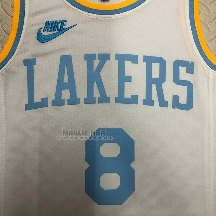 Maglia
 Kobe Bryant NO 8 Los Angeles Lakers Classic 2022-23 Bianco
